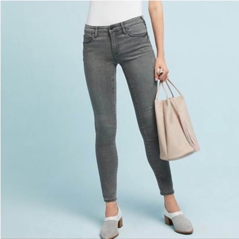 Pilcro and the Letterpress Grey Ankle Skinny Jeans